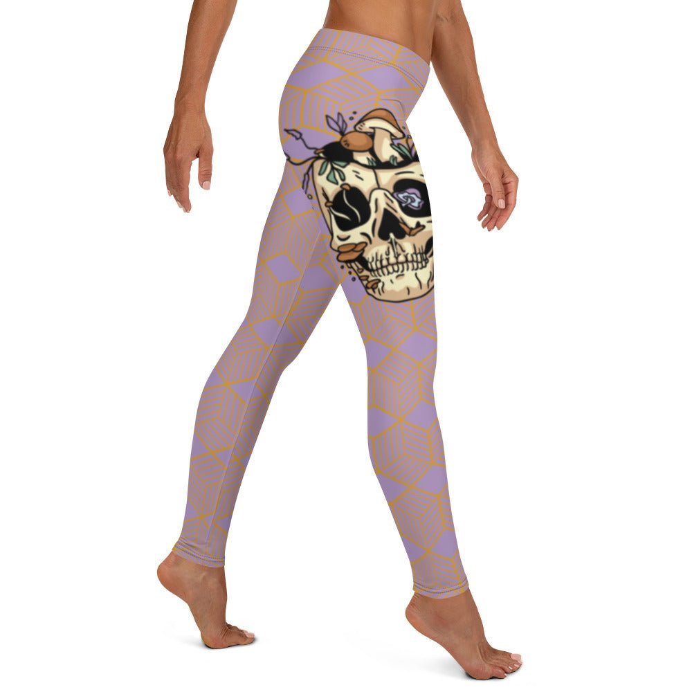 Skull Mushroom Leggings - Humble Mushrooms