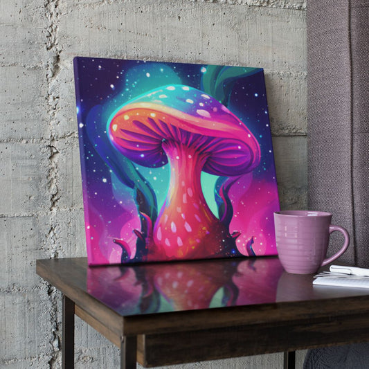 Space Mushroom Wall Art Home Decoration Canvas Painting - Humble Mushrooms