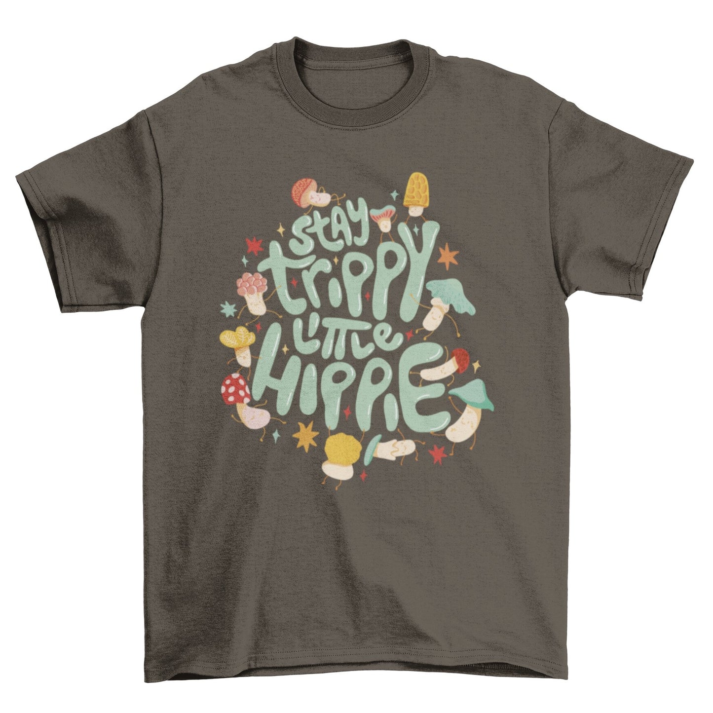 Stay Trippy Hippie Mushroom Tee - Humble Mushrooms