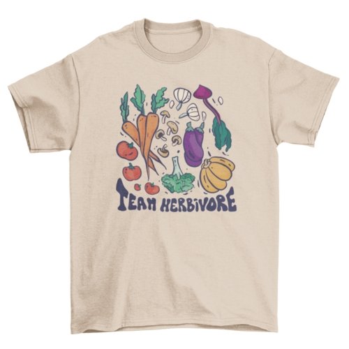 Team Herbivore Tee - Humble Mushrooms