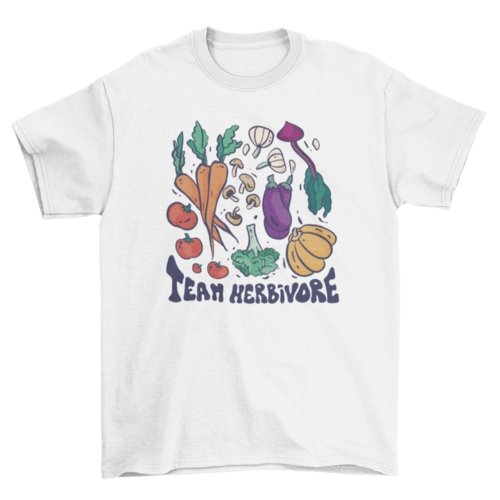 Team Herbivore Tee - Humble Mushrooms