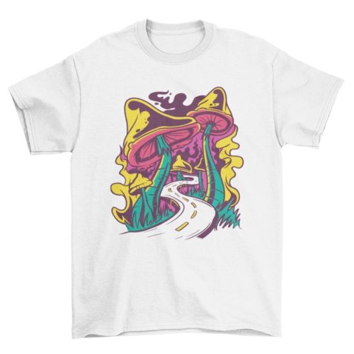 Trippy Mushroom Road Trip Tee - Humble Mushrooms