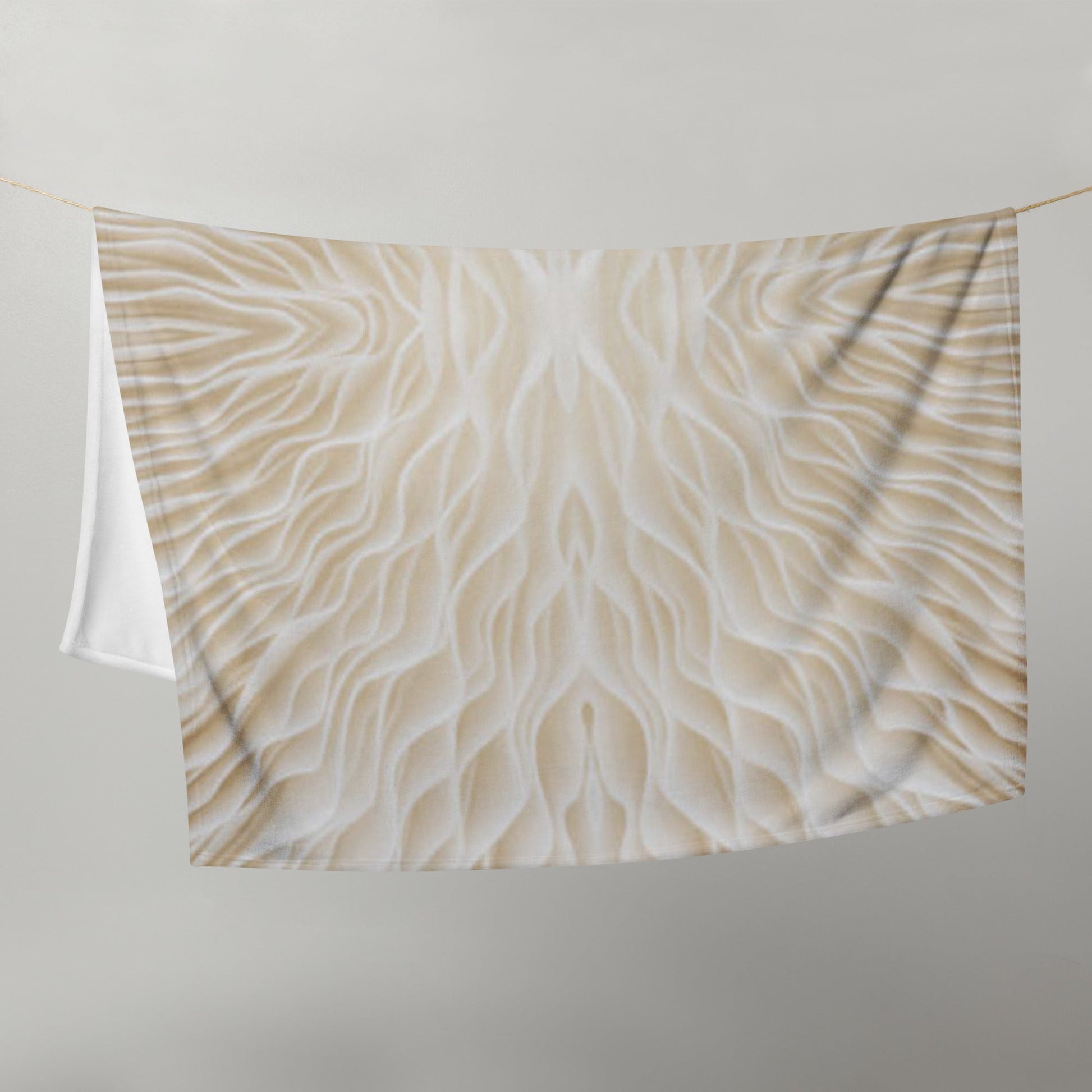 Trippy Mushroom Skirt Plush Throw Blanket - Humble Mushrooms