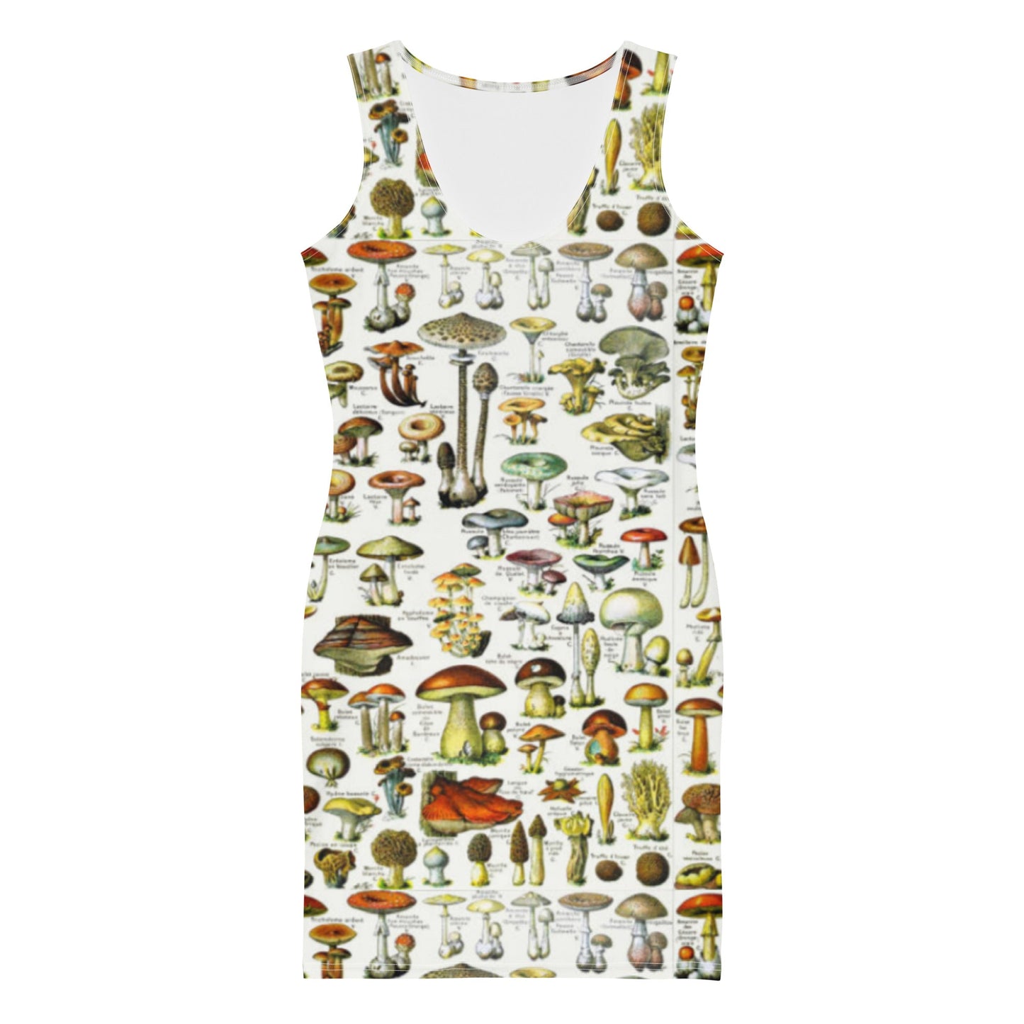 Vintage Print Mushroom Dress - Humble Mushrooms