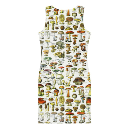 Vintage Print Mushroom Dress - Humble Mushrooms