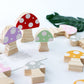 Wooden Mushroom Three-piece Building Block Home Decoration - Humble Mushrooms
