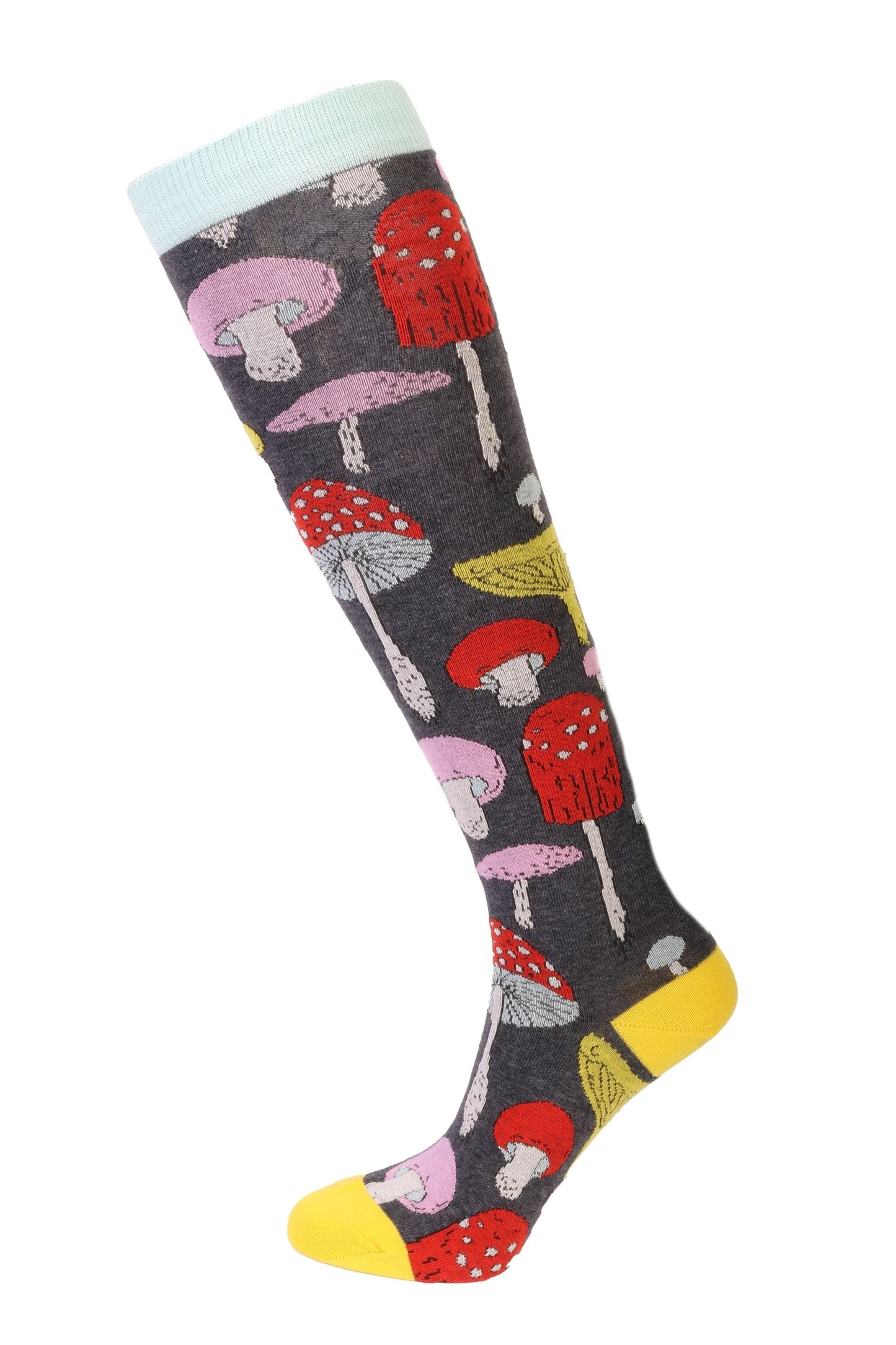 Mysterious Mushroom Knee-Highs Socks - Humble Mushrooms